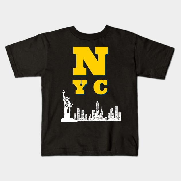 NYC Kids T-Shirt by BrightShadow